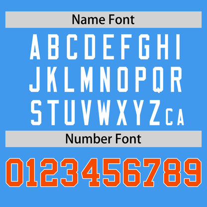 Custom Aqua Orange T-shirt Classic Style Stripe Fashion Sports Shirt for Youth & Adults