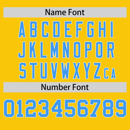 Custom Gold Powder Blue T-shirt Classic Style Stripe Fashion Sports Shirt for Youth & Adults