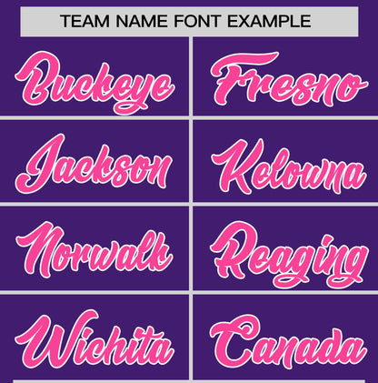 Custom Purple Pink T-shirt Classic Style Stripe Fashion Sports Shirt for Youth & Adults