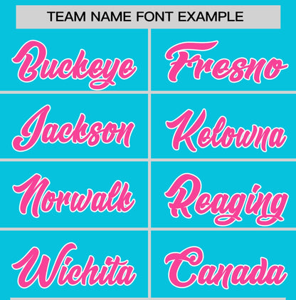 Custom Sky Blue Pink T-shirt Classic Style Stripe Fashion Sports Shirt for Youth & Adults