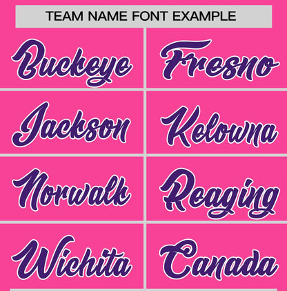 Custom Pink Purple T-shirt Classic Style Stripe Fashion Sports Shirt for Youth & Adults