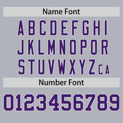Custom Gray Purple T-shirt Classic Style Stripe Fashion Sports Shirt for Youth & Adults