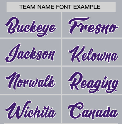 Custom Gray Purple T-shirt Classic Style Stripe Fashion Sports Shirt for Youth & Adults