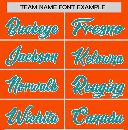 Custom Orange Aqua T-shirt Classic Style Stripe Fashion Sports Shirt for Youth & Adults