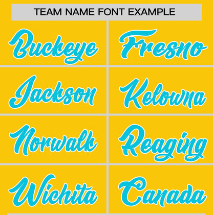 Custom Gold Sky Blue T-shirt Classic Style Stripe Fashion Sports Shirt for Youth & Adults
