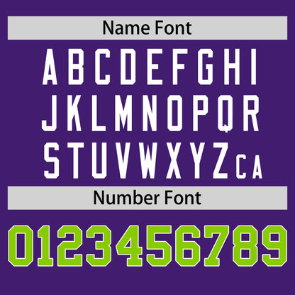 Custom Purple Neon Green T-shirt Classic Style Stripe Fashion Sports Shirt for Youth & Adults