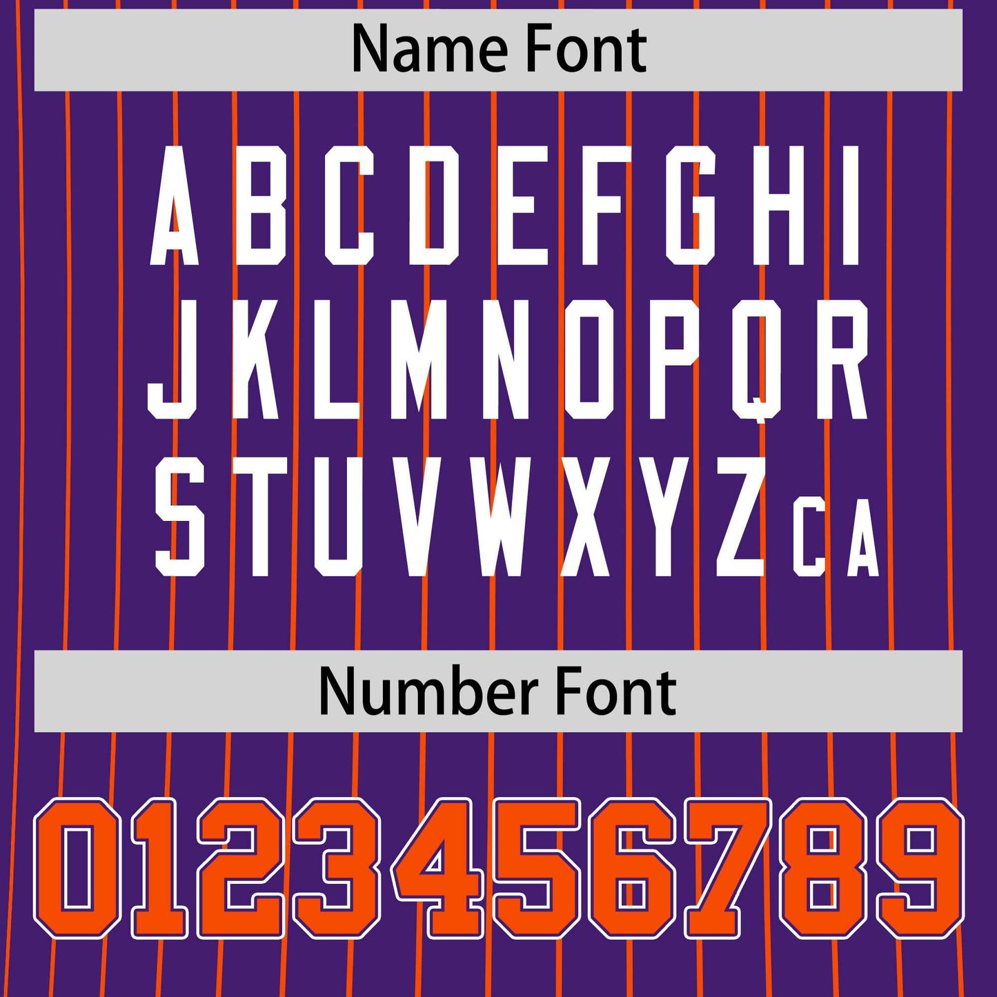 Custom T-shirt Orange Purple White Reversible Stripe Fashion