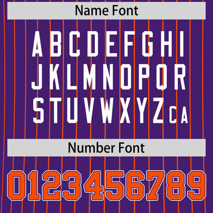Custom T-shirt Orange Purple White Reversible Stripe Fashion