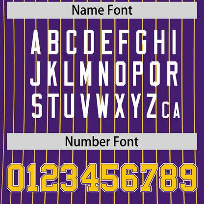 Custom T-shirt Gold Purple White Reversible Stripe Fashion