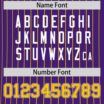 Custom T-shirt Gold Purple White Reversible Stripe Fashion