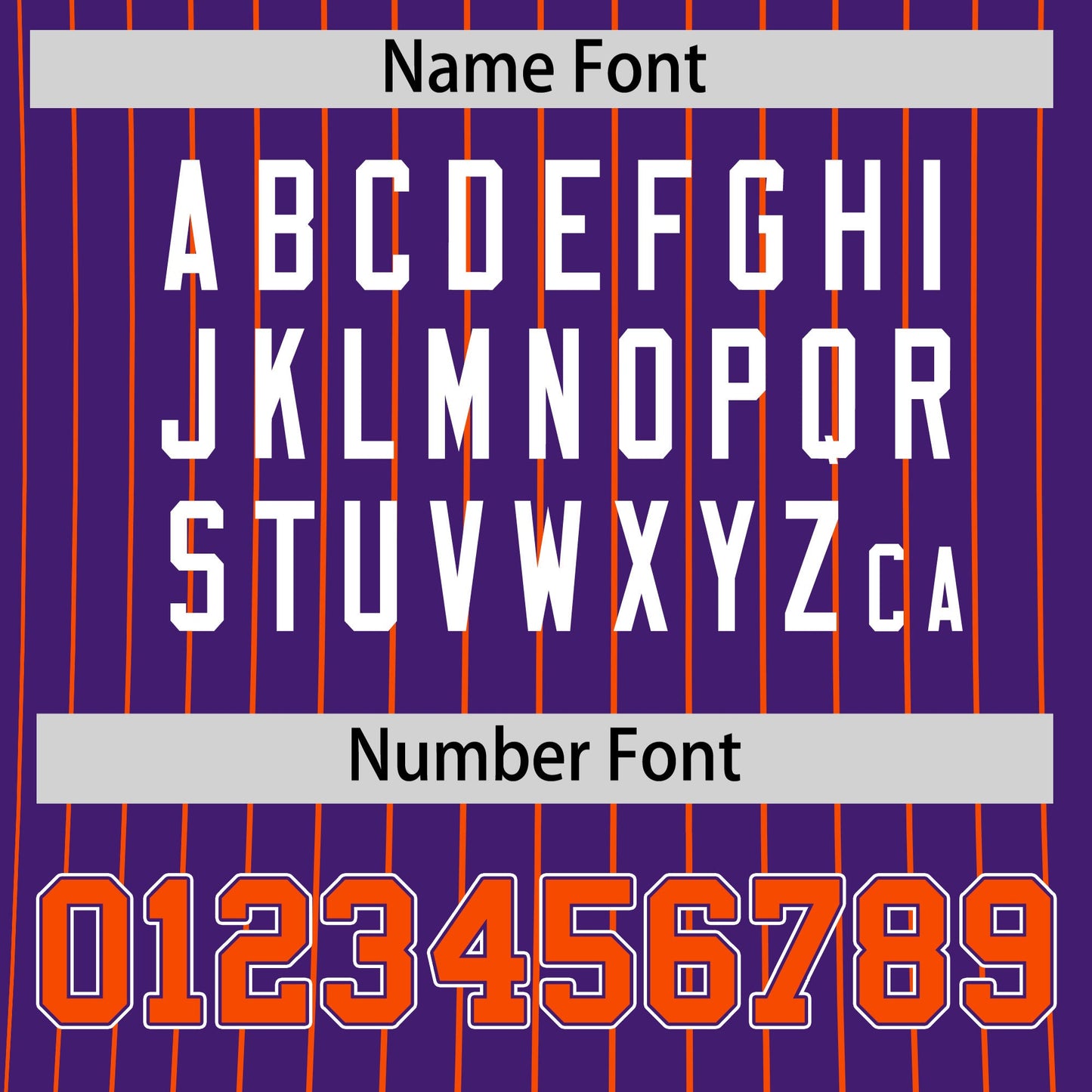 Custom T-shirt Orange Purple White Reversible Stripe Fashion