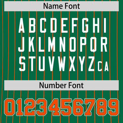 Custom T-shirt Orange Kelly Green White Reversible Stripe Fashion