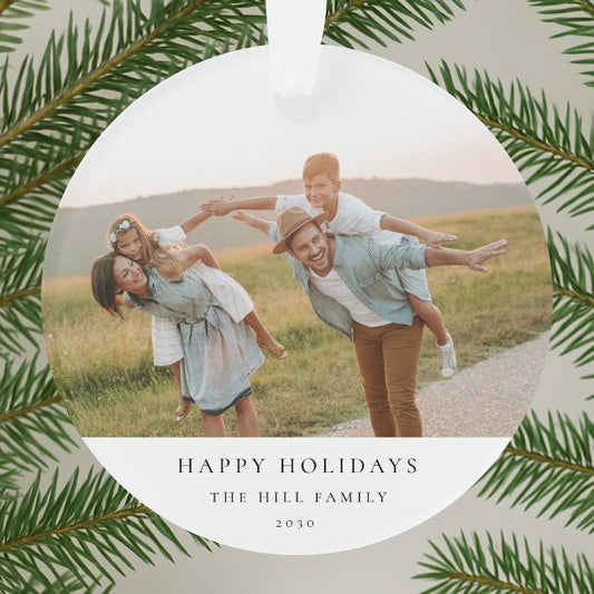 Acrylic Ornament Family Christmas Photo Gift