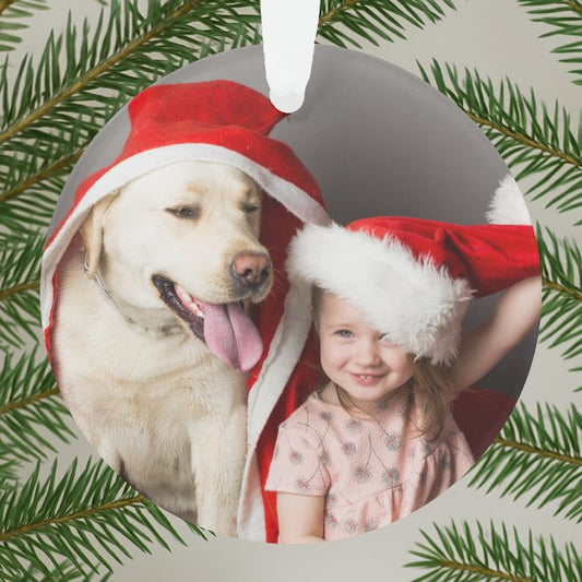 Acrylic Ornament Oh What Fun Christmas Photo
