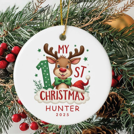 Baby’s First Christmas Personalized ornament