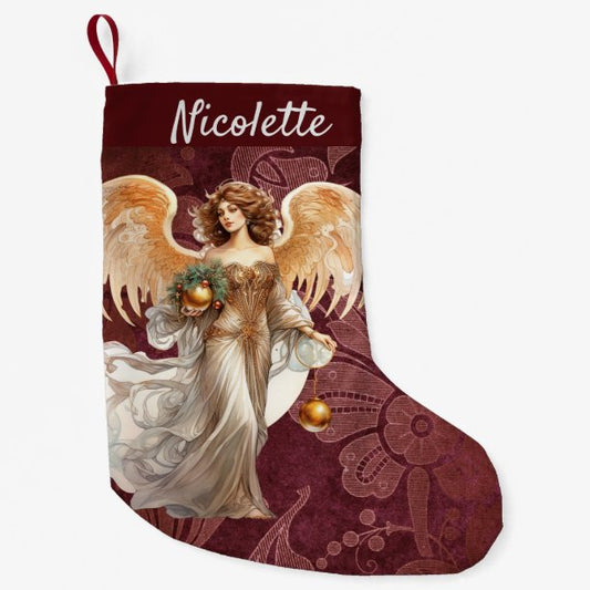 Christmas Angel Personalized Small Christmas Stocking