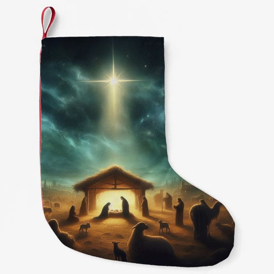 Christmas/Nativity/Jesus Small Christmas Stocking