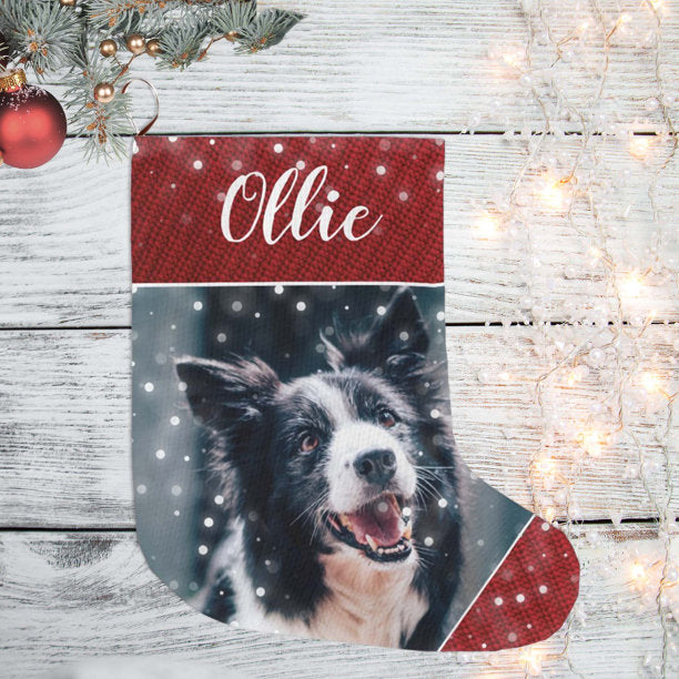 Christmas Personalized Pet Picture Stocking