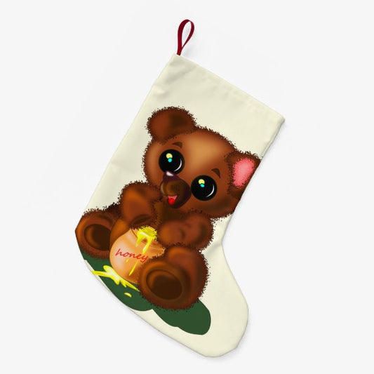 Cute Baby Bear Christmas Stocking