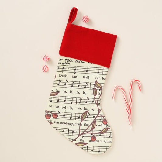 Deck the Halls Sheet Music Christmas Stocking