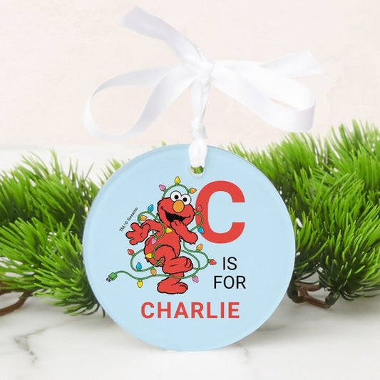Elmo Christmas Personalized Name & Photo Ornament