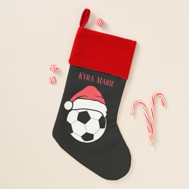 festive Christmas soccer lovers Stocking