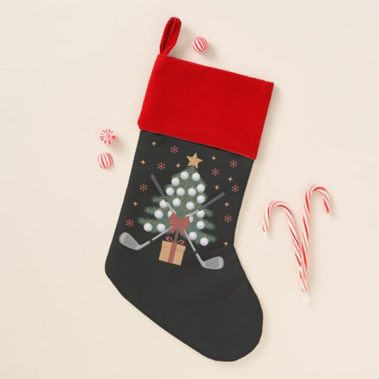Golf Equipment Christmas Tree Christmas Golf Stocking