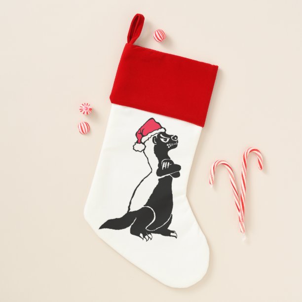 Honey badger Christmas Stocking