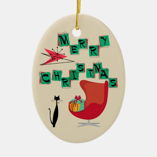 MCM Atomic Era Christmas Ornament