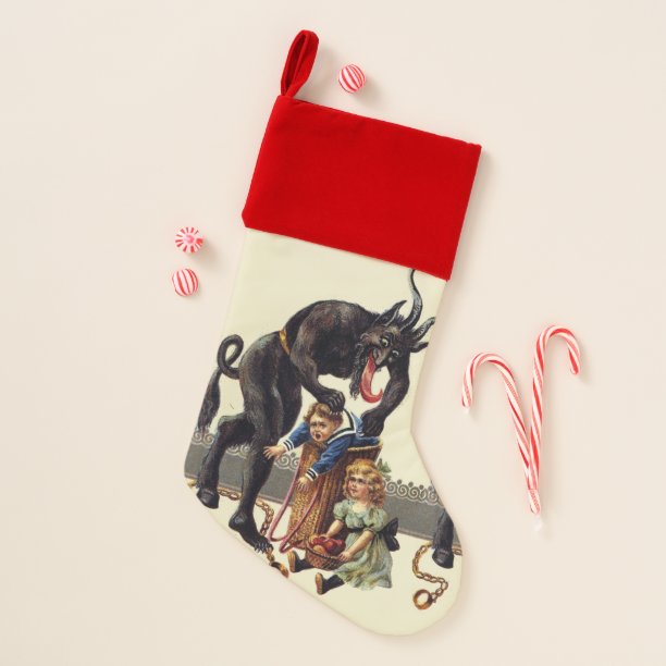 nightmare christmas krampus stocking