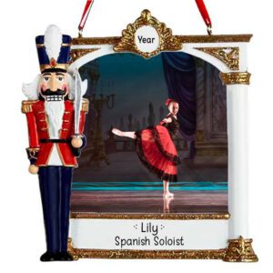 Personalized Nutcracker Soldier Photo Frame Ornament