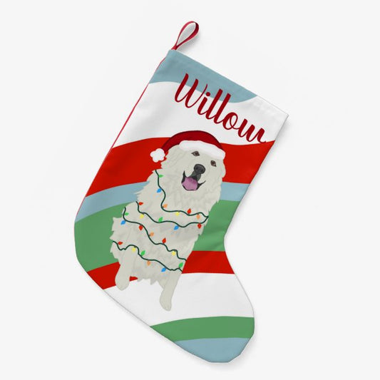 Personalized Christmas Great Pyrenees Small Christmas Stocking