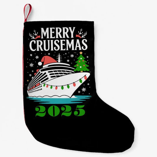 Personalized Merry Cruisemas Cruise Ship Family Small Christmas Stocking
