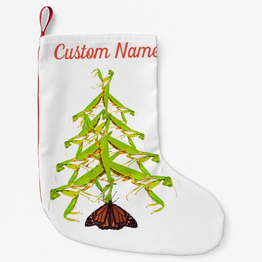 Praying Mantis Tree Weird Christmas Stocking