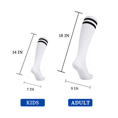 Classic Sports Athletic Breathable Unisx High-Top Soccer Socks