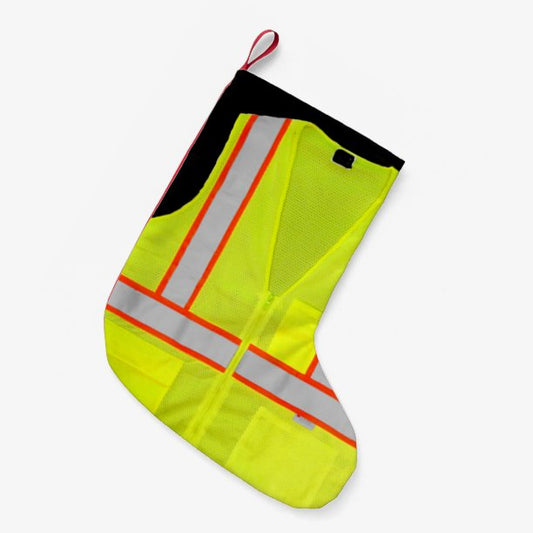 Traffic Director Safety Vest Christmas Stocking