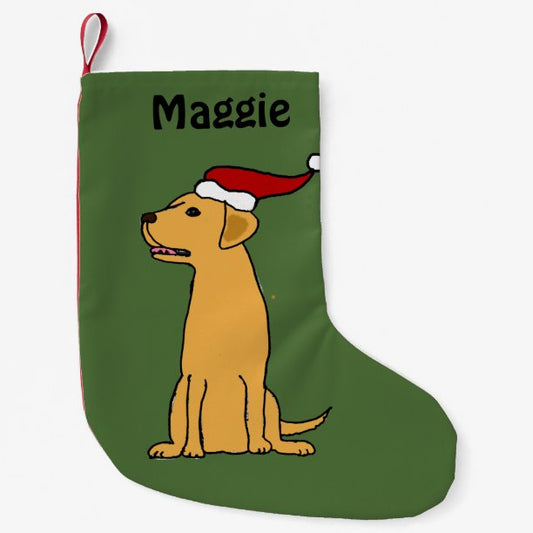 Yellow Labrador Retriever Christmas Stocking